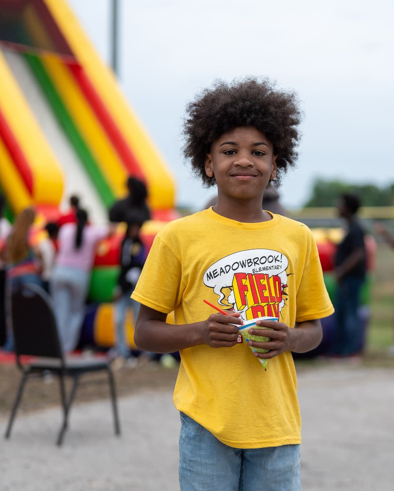 A Living in Purpose student at a neighborhood field day event in Augusta
